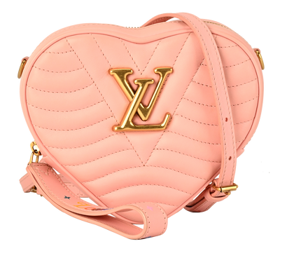 New Wave Heart Crossbody, &pound;1,200, Handbags, Pink, Leather, Front view